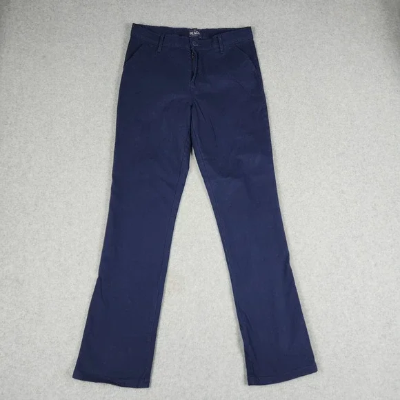 The Children's Place Pants Kids 16 Navy Cotton Stretch Comfort Straight Leg