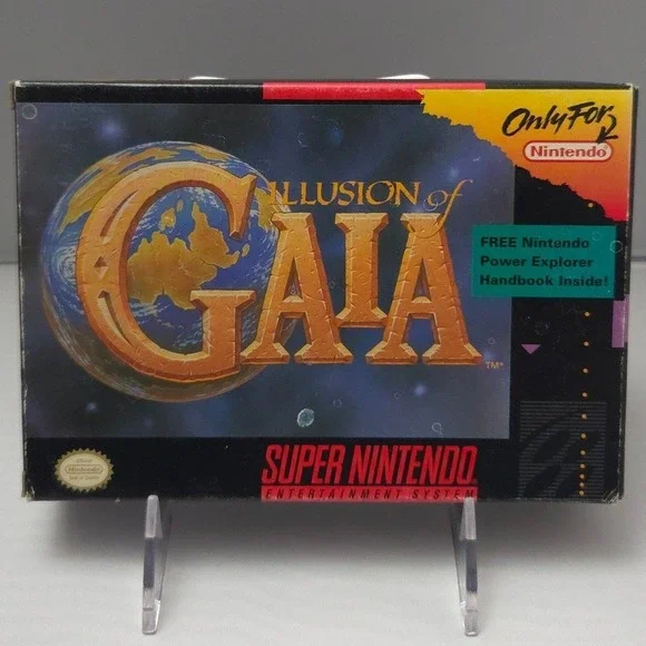 Illusion of Gaia - Super Nintendo (SNES) - Complete in Box (CIB) W/ Map - Tested