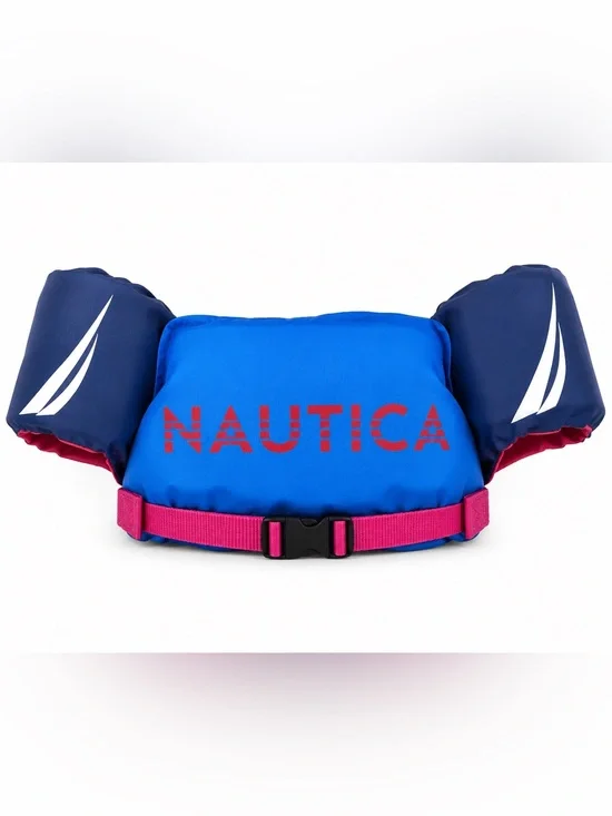 Nautica Kids Swim Vest Floaties 33-55 lbs Blue Puddle Jumper