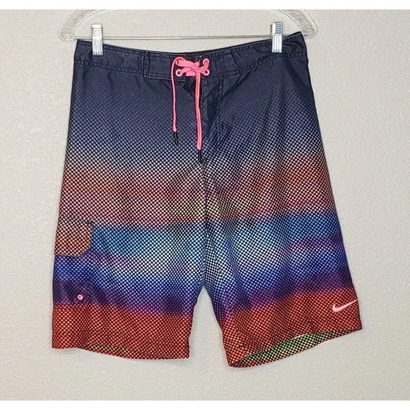 Nike Boys‎ Swimsuit Size 18 Regular (Waist 29”) Multicolor Swim Trunks