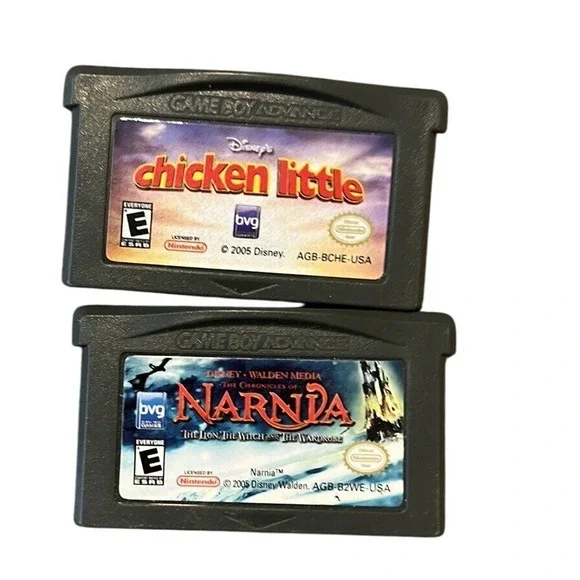 Chronicles Of Narnia & Chicken Little‎ Nintendo Game Boy Advance GBA Lot & Extra