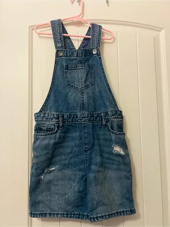 The Children's Place Blue Denim Overall Skirt