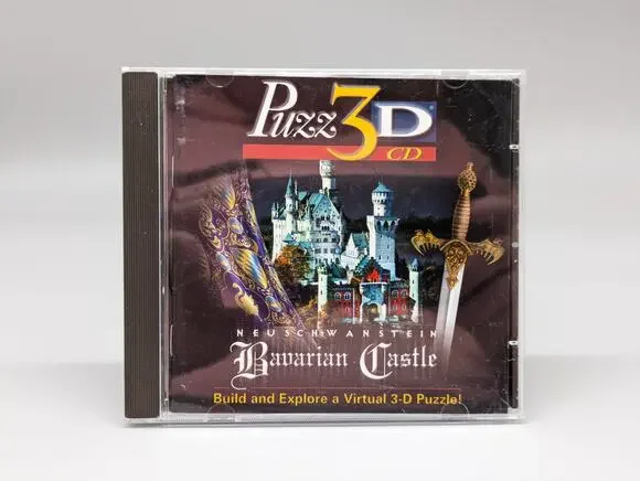 Puzz 3D CD Neuschwanstein Bavarian Castle for PC Windows Mac Video Game