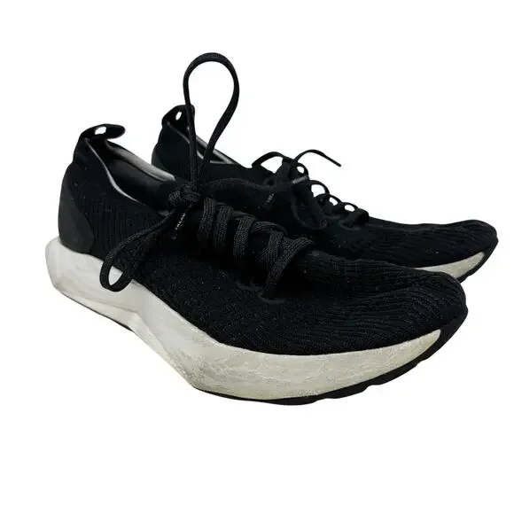 Allbirds Tree Flyer Sneakers Womens Size 8 Black White Lace Up *AS IS READ