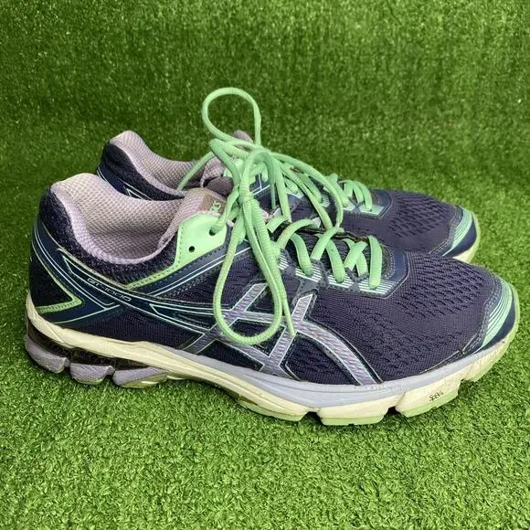 Asics GT-1000 4 Athletic Running Blue Purple Shoes Vintage Womens Size‎ 11