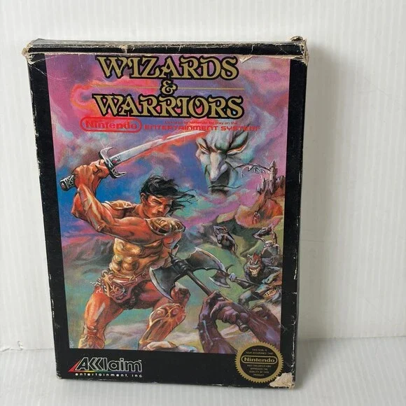 Wizards & Warriors NES Nintendo Entertainment System Video Game Complete CIB
