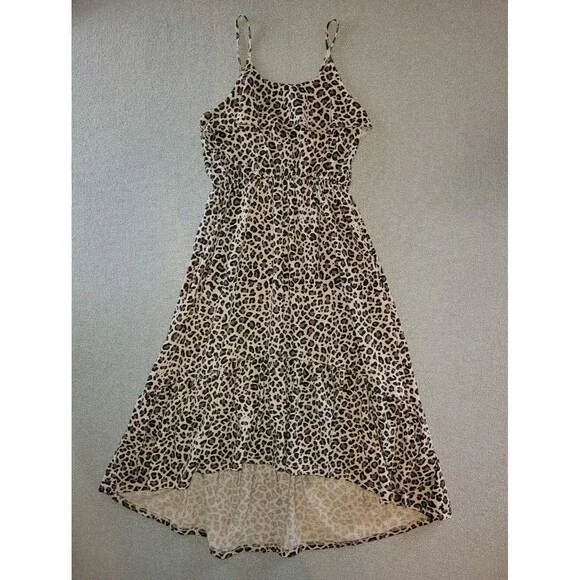 The Children's Place Size Large Leopard Animal Print Tank Top Dress
