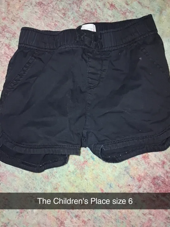 The Children's Place Black Girls Shorts