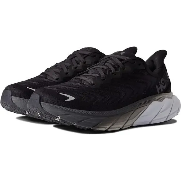 NEW Hoka One One Arahi‎ 6 Women's Running Athletic Shoes BWHT Black Gray
