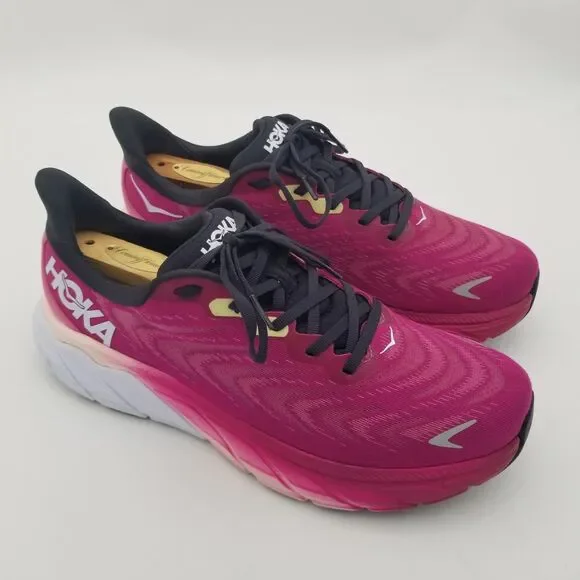 Hoka One One Arahi 6 Women's Running Sneaker Shoe Size 11B Festival Fuchsia/Ibis