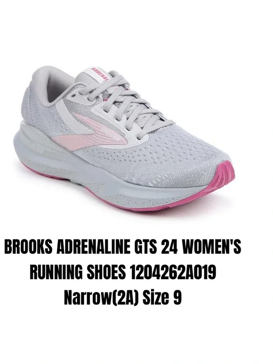BROOKS ADRENALINE GTS 24 WOMEN'S RUNNING SHOES 1204262A019 Narrow(2A) Size 9