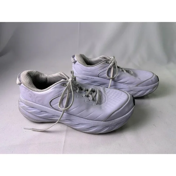 Hoka Bondi SR Arctic Ice Slip Resistant Leather Shoes Women's Size 11 Work Nurse