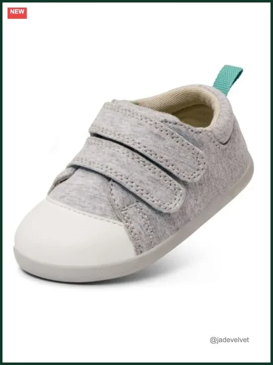 Lightweight Breathable Cotton Baby Walker Sneakers Non-Slip Wide Feet Hook &