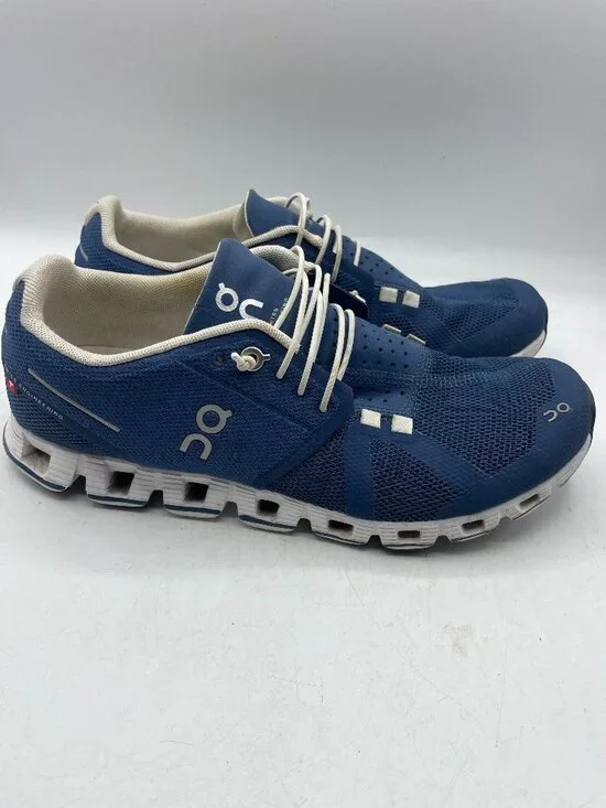 ON Women's Cloud 5 Navy Bleu White Running Sneakers Shoes Size 8.5