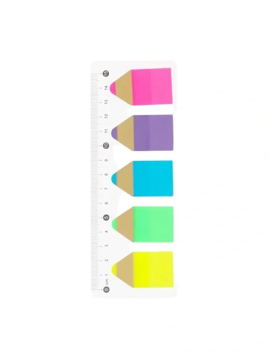 Colored Pencil Sticky Notes Sticky Junk Journal Flags, Assorted Colors, 100pcs