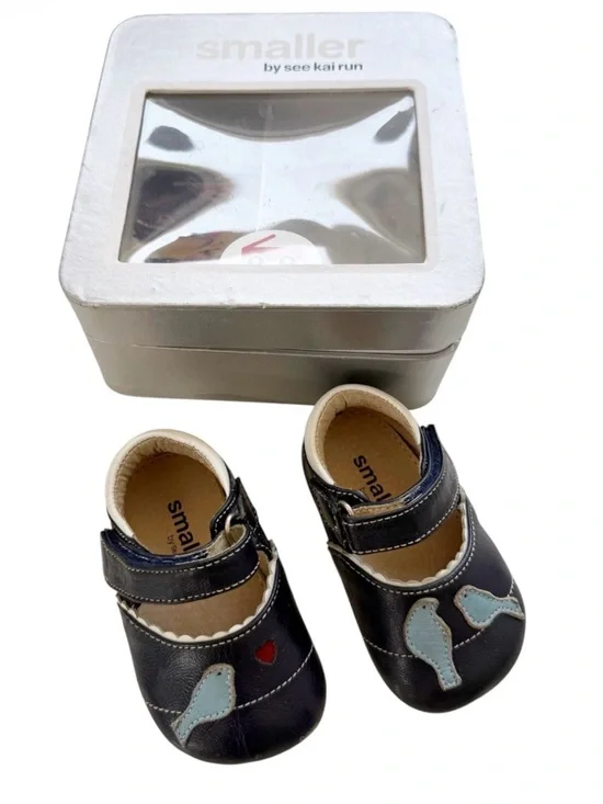 See Kai Run  Kalea Navy Mary Jane’s with Birds Size 6-9M