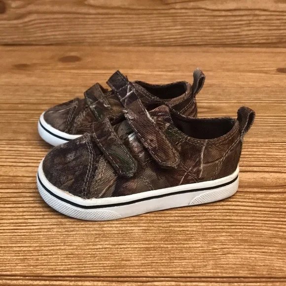 Real tree toddler baby‎ camo slip on shoes