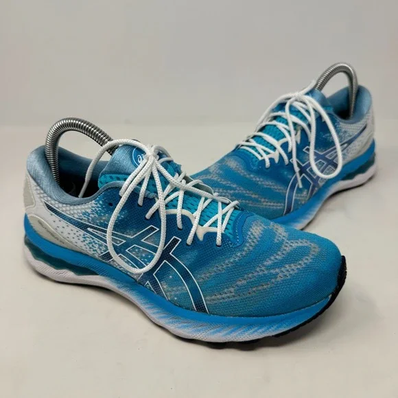 ASICS Gel Nimbus 23 'Digital Aqua' 1012A885-401 Running Shoes‎ Women's Size 8