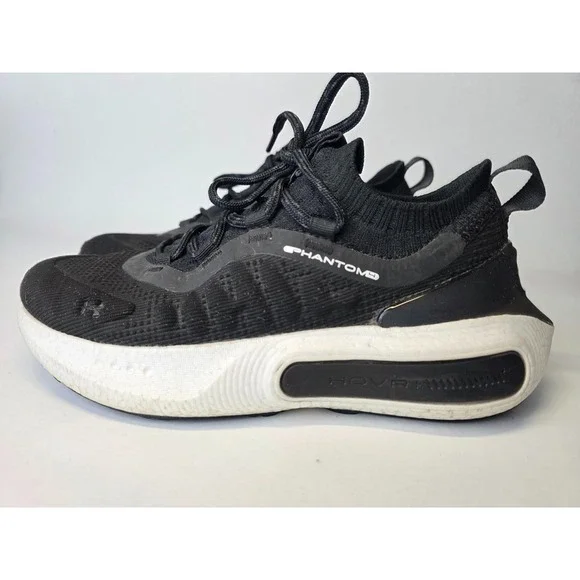 Under Armour Phantom 4 Women's‎ Sneakers Size 5.5 Black White Running Shoes
