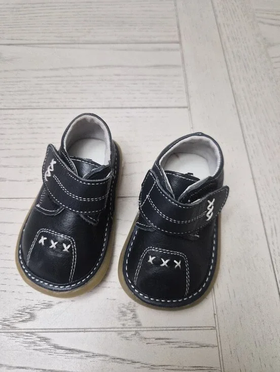 Wee Squeak Baby Boy Shoes Size 3 Navy Color