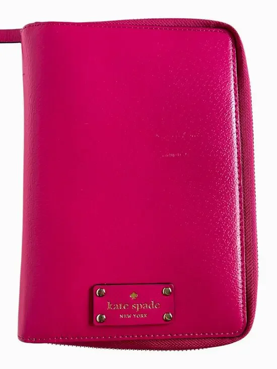 Kate Spade Wellesley Planner Organizer Pink Zip Around 6 Ring Binder Agenda