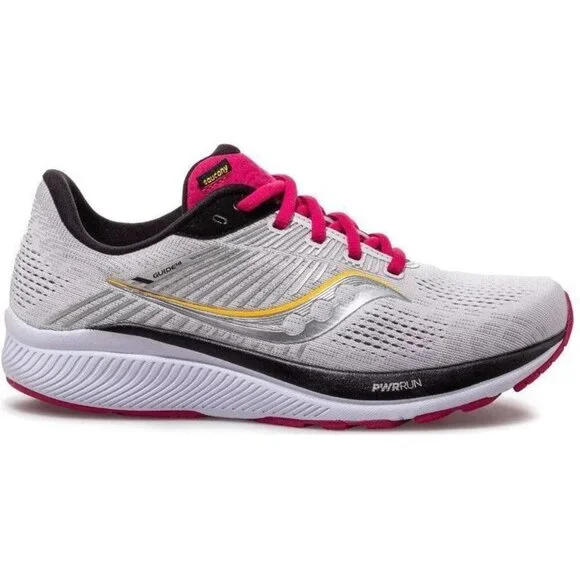 Saucony Women's Guide 14 Running Shoe in Alloy/Cherry - Size‎ 11 WIDE