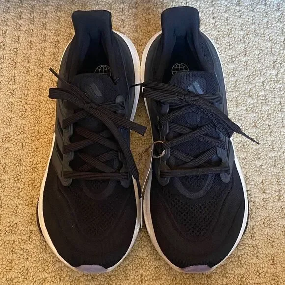 adidas Black and White Athletic Shoes
