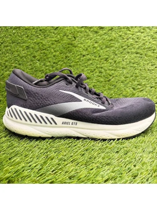 Brooks Ariel GTS 24 Womens Size 10D Black Gray Athletic Running Shoes Sneakers