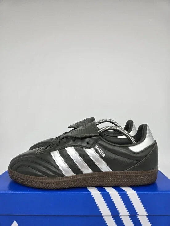adidas Women's Samba LT JP6144 Legend Earth Silver Metallic Gum Shoes Size 8.5