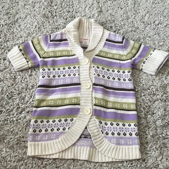 2010 Gymboree “Cowgirls At Heart” Fair Isle Cardigan, Size S (5-6)