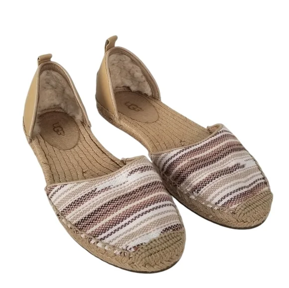 UGG Libbi Striped Serape Espadrille Flats Size 6