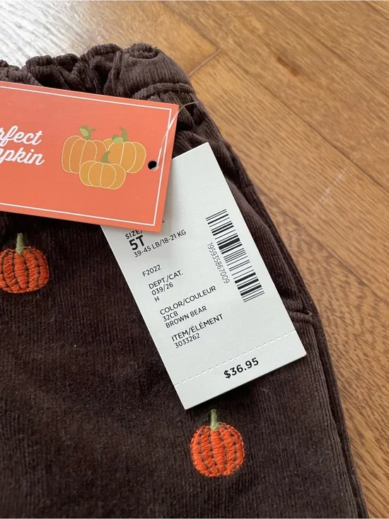 NWT Gymboree Pumpkin SKORT girls 5t brown skirt w shorts brown