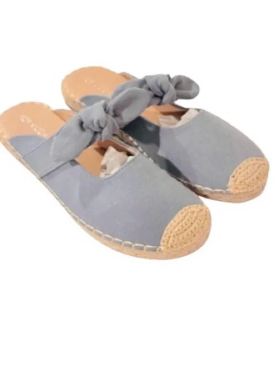 🆕- Top Moda Blue/Denim Espadrille Mules - Size 8