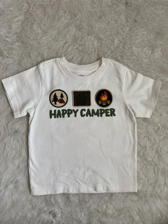Gymboree Boys Happy Camper Appliqué  Outdoors Tee