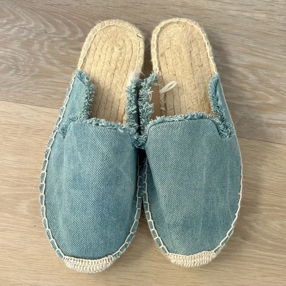Aéropostale Denim Espadrille Mules / Slip-On Flats – Size 8