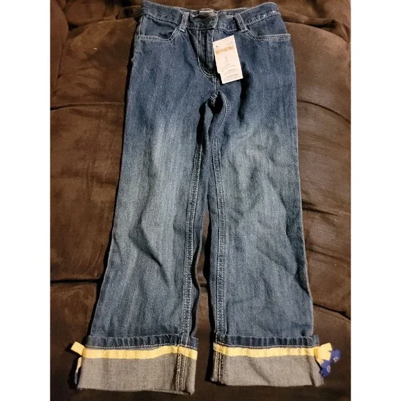 Gymboree outlet flower showers‎ jeans size 5 nwt