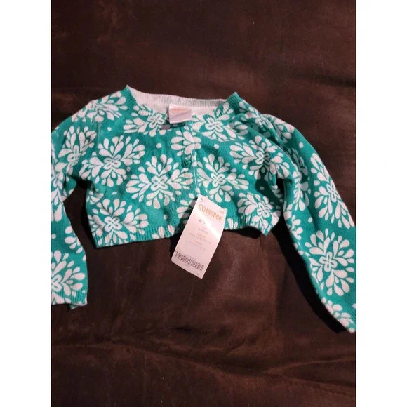 Gymboree the green scene 6 12 months cropped‎ sweater nwt
