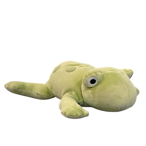 Vintage Gymboree Frog Ribbit Plush Baby Toy 2004 Stuffed Animal Green HTF 12”