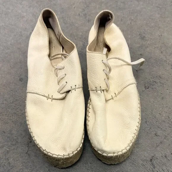 Vince Cream Espadrille Shoes