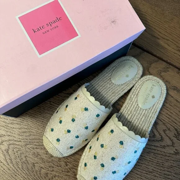 NEW!! Kate Spade Rosie Pineapple Flats -Size 8