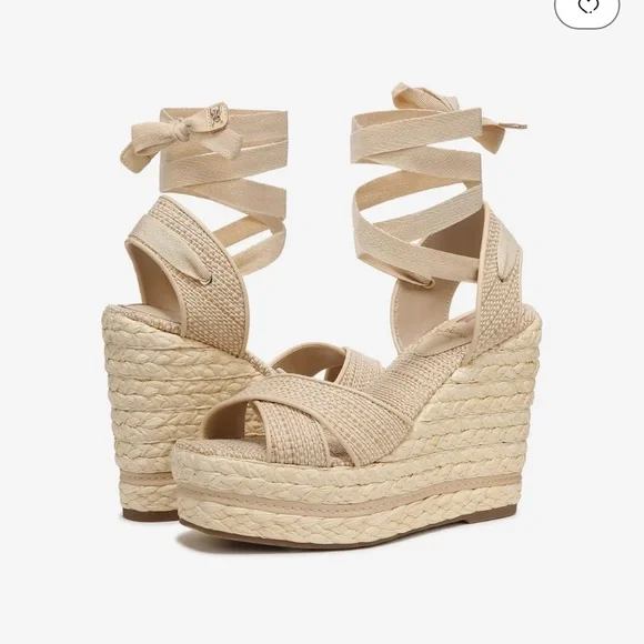 NWT Sam Edelman Vaughn Sandals in Natural- Size 10