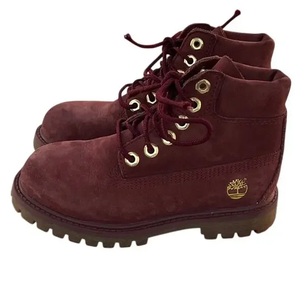 Timberland A2730 Nubuck Leather Gorpcore Waterproof Hiking Boot SZ 11 Red