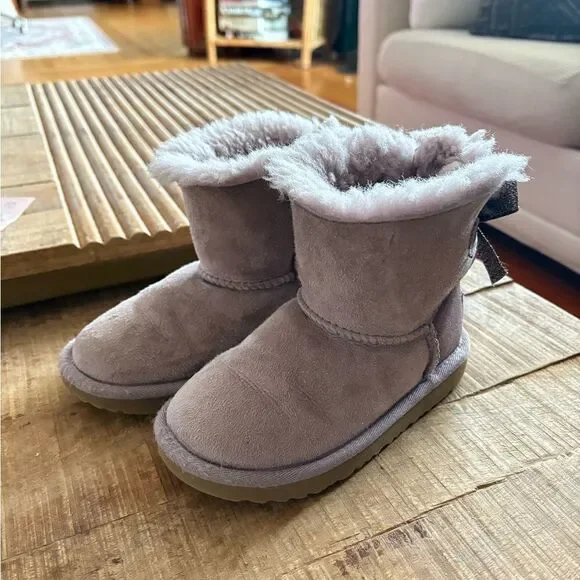Ugg | dusty purple Fur-Lined Boots with bow