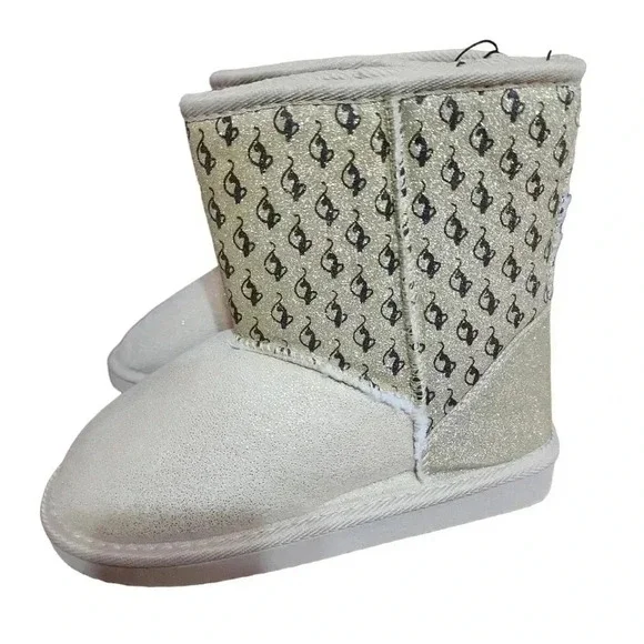 Baby Phat Girls glitter boots size 3