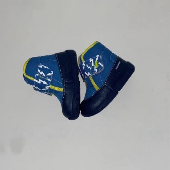 See Kai Run Baby Boy’s Blake Boots Size 5 Shoe Insulated Booties Blue NEW