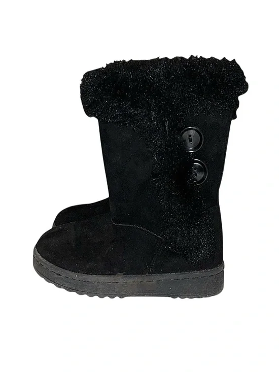 SO Sophia Girl's Black Winter Boots Size 13