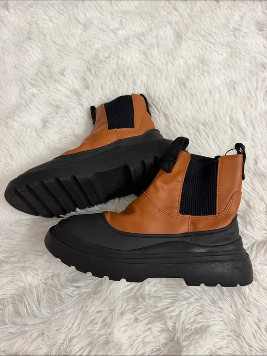 Zara Kids Rubber Toe Cap Ankle Boots
