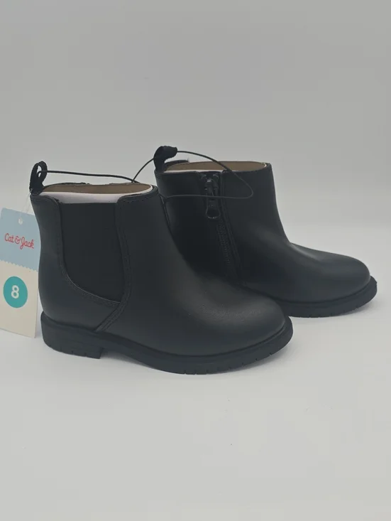 Cat & Jack Girls Black Ankle Boots