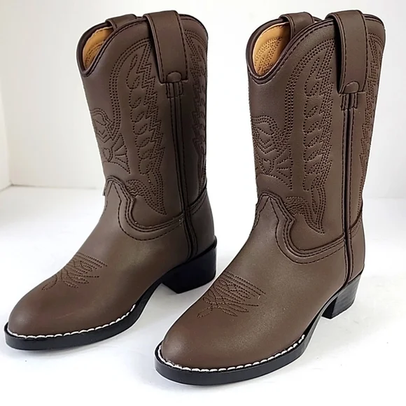 NWT Durango Boy's Brown Cowboy Boots, size 10D