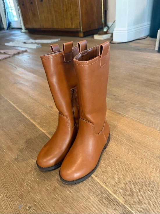 Kids Nordstrom Tall Brown Pull-On Boots